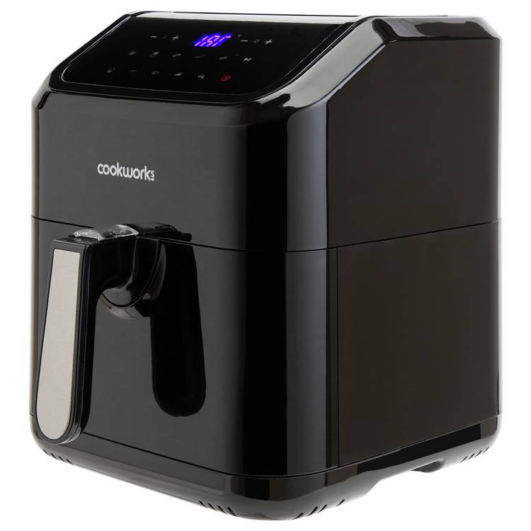 Cookworks 5L air fryer digital black (British brand)