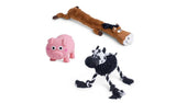 Petface Farm Yard Fun Animals Dog Toy Set, imported from the UK