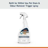 Vax Pet Stain Remover Refill 1L, imported from the UK