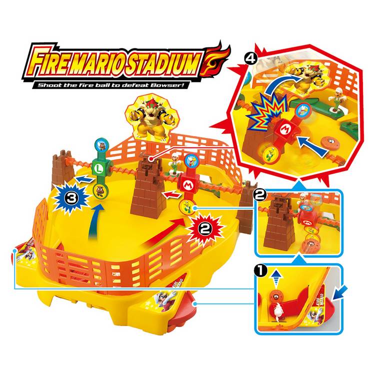 Super Mario board game Fire Mario Stadium, UK version