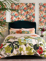 Next Clarke & Clarke Pink Passiflora 200 Thread Count Duvet Cover and Pillowcase Set- Buy online at McGrocer