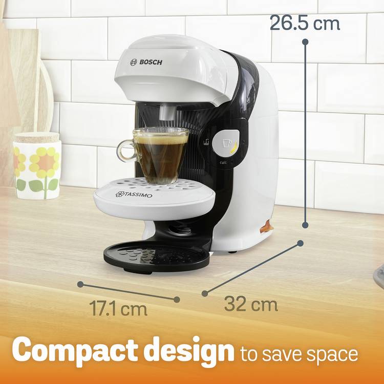 Tassimo by Bosch Style pod coffee machine white (British brand)