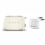 Smeg TSF01 Cream Toaster with sandwich rack - British product