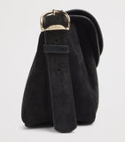 Sandro Paris suede Le Mambo shoulder bag H15xW31xD10.5cm (British brand)