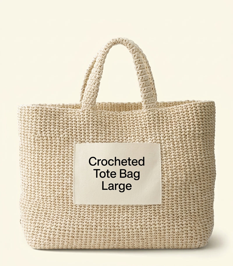 Prada large crochet tote bag, UK version