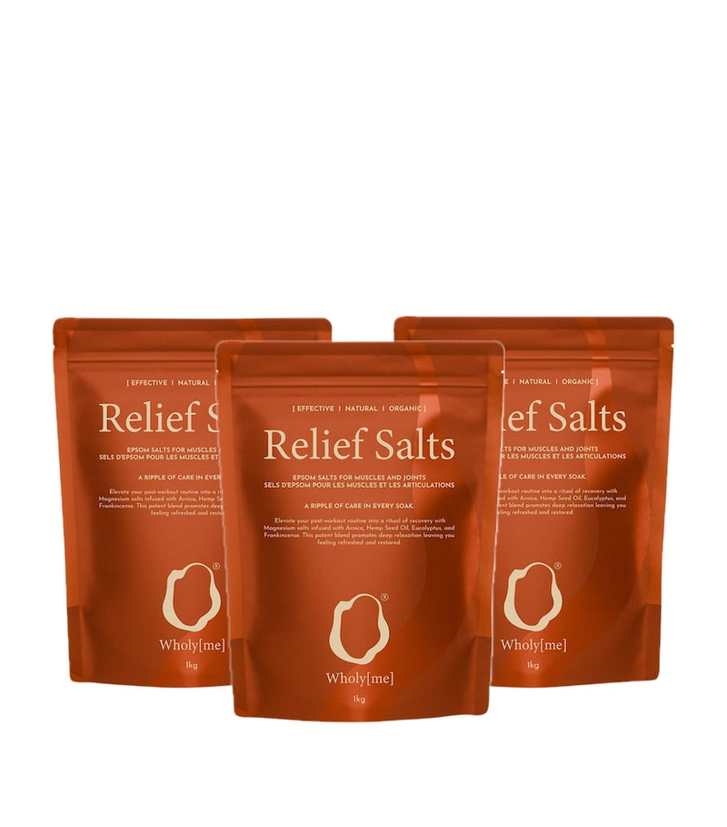 WholyMe Recover Relief Salts 3 x 1kg (British brand)