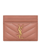 Harrods Saint Laurent Nappa Leather Cassandre Card Holder 7.5cm x 10.5cm x 0.5cm- Buy online at McGrocer