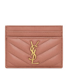 Saint Laurent Cassandre card holder in Nappa leather, imported from the UK