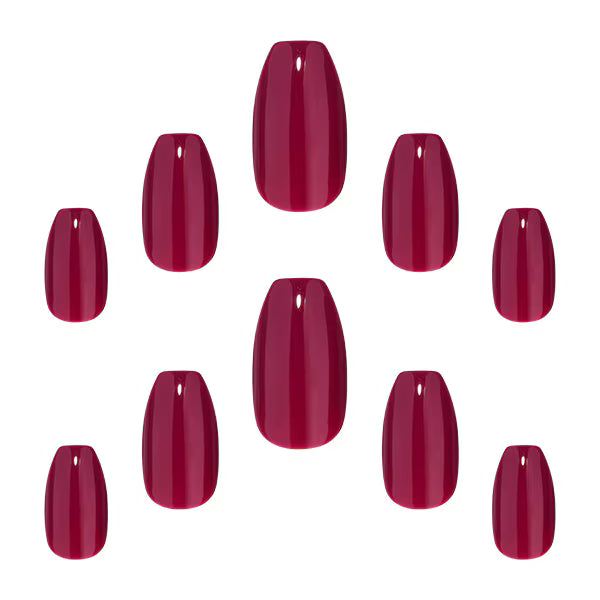 Elegant Touch acrylic coffin nails Berry Lemonade - British product