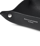 Aspinal Of London medium grained leather tidy tray 13cm x 13cm - British product