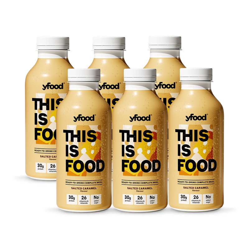Yfood ready to drink salted caramel meal drink 500ml 6 pack, UK version