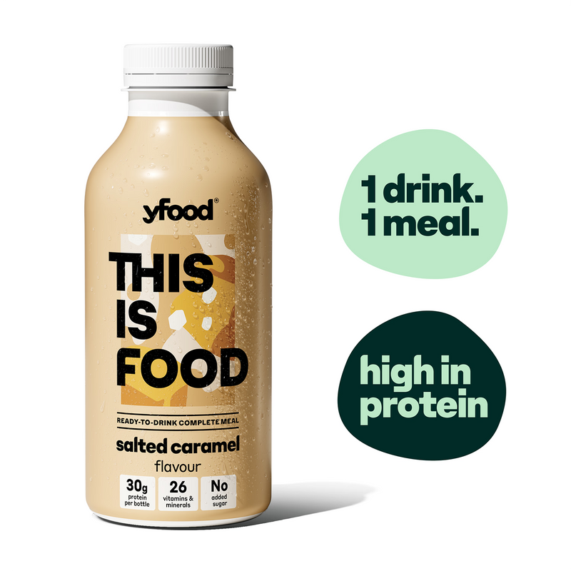 Yfood ready to drink salted caramel meal drink 500ml 6 pack, UK version