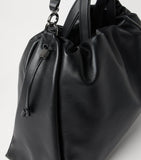 Brunello Cucinelli large leather Mellow bucket bag, imported from the UK