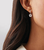 Boodles Blossom drop earrings white gold diamonds, imported from the UK