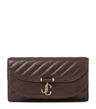 Jimmy Choo Curve wallet on chain lambskin bag (British brand)