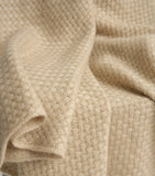 Oyuna cashmere maple throw basket knit 180x120cm, UK version