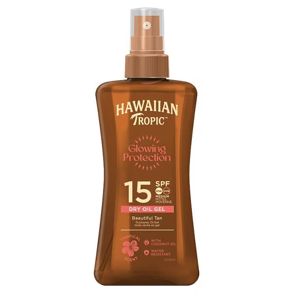 Hawaiian Tropic sun protection oil SPF15 200ml, UK version