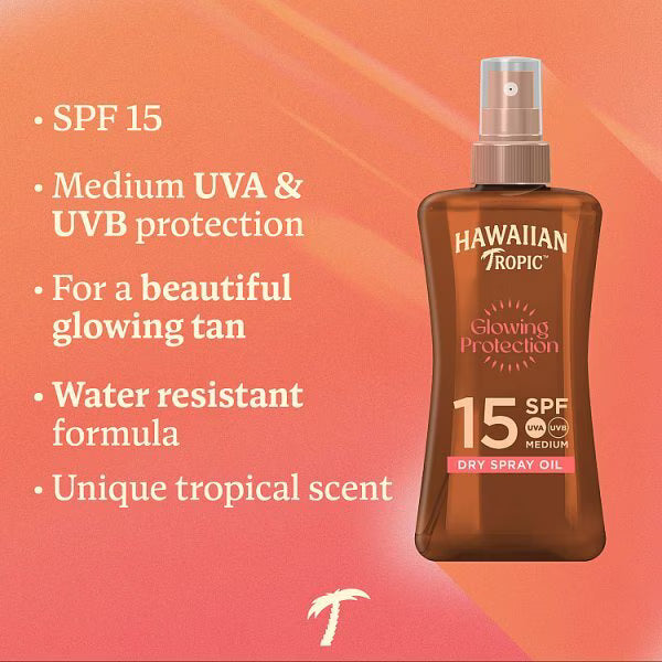 Hawaiian Tropic sun protection oil SPF15 200ml, UK version