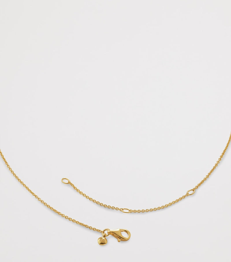 Monica Vinader gold vermeil heart station necklace - British product