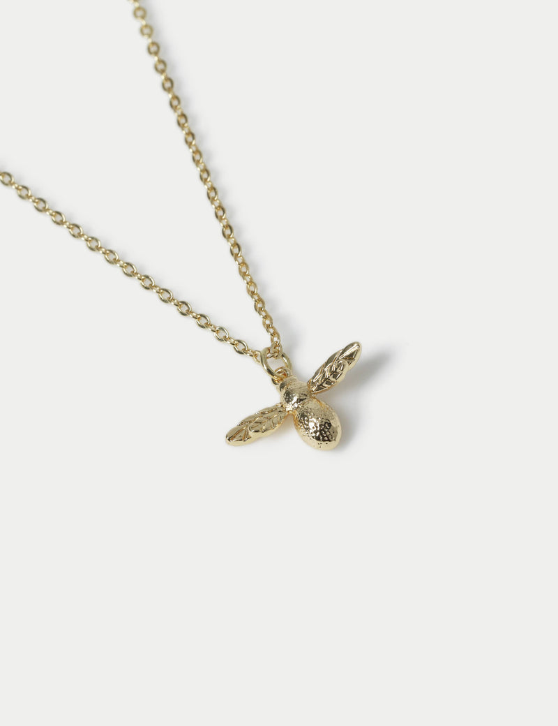 M&S 14ct gold plated bee necklace UK jewellery, imported from the UK