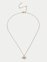 M&S M&S 14ct Gold Plated Bee Ditsy Necklace- Buy online at McGrocer