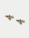 M&S 14ct gold plated bee stud earrings 18mm x 26mm, UK version
