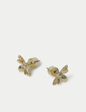 M&S 14ct gold plated bee stud earrings 18mm x 26mm, UK version