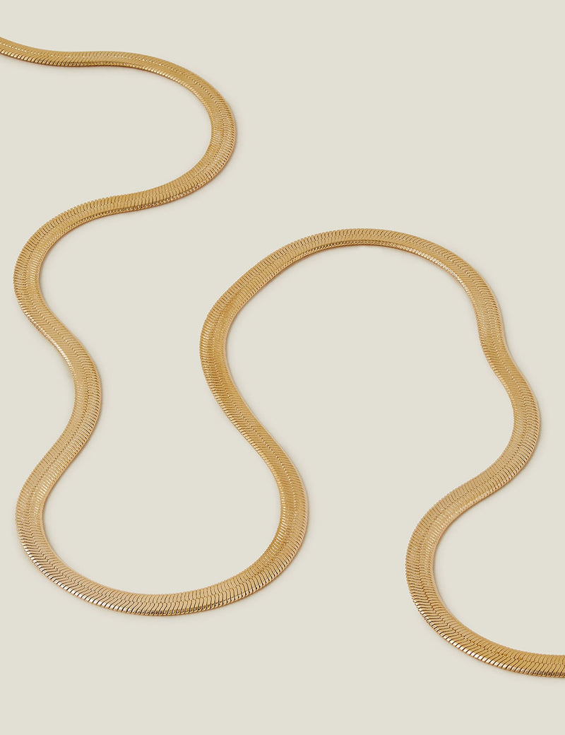 Accessorize gold plated chain necklace 40 cm - British product