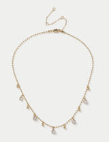 M&S M&S 14ct Gold Plated Decal Droplet Necklace- Buy online at McGrocer