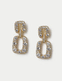 Autograph 14ct gold plated door knocker earrings, imported from the UK