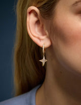 M&S Accessorize 14ct Gold Plated Sparkle Star Hoop Earrings- Buy online at McGrocer