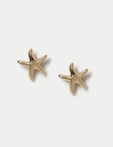 M&S 14ct Gold Plated Starfish Stud Earrings- Buy online at McGrocer