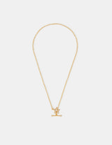 M&S Accessorize 14ct Gold Plated T Bar Necklace- Buy online at McGrocer