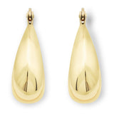 14ct Yellow Gold Teardrop Hoop Earrings - McGrocer