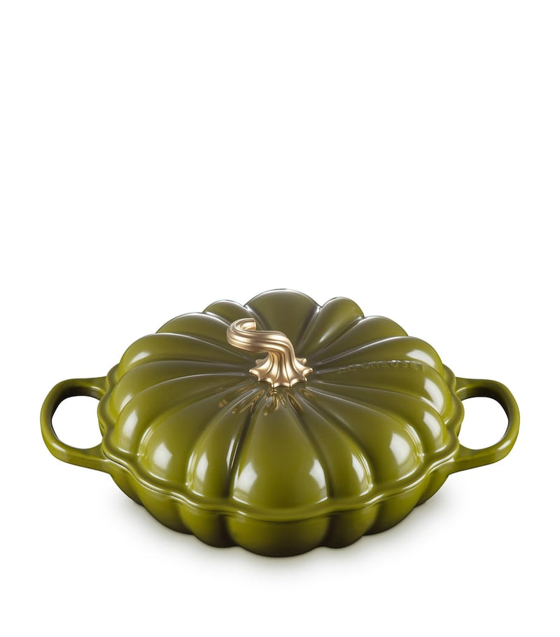 Le Creuset cast iron pumpkin shallow casserole dish 28cm, UK version