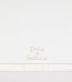 Dolce&Gabbana Kids embroidered cotton-linen blanket, UK version