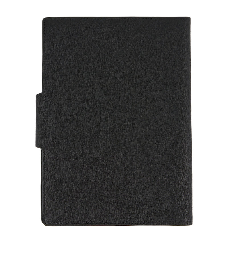 Anya Hindmarch A5 leather journal with Eyes motif and refillable paper pad - British product