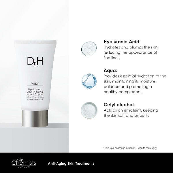 Dr H anti-ageing hand cream 50ml, imported from the UK