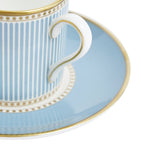 Wedgwood Helia bone china coffee cup and saucer, imported from the UK