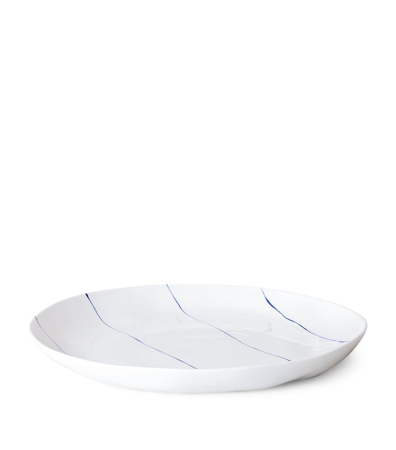 Feldspar Stripe Shallow Serving Bowl 34cm, UK version