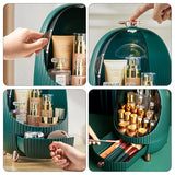 Livingandhome Dustproof Makeup Organizer With LED Light, UK version
