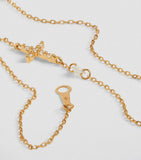 Persée gold cross bracelet with diamonds (British brand)