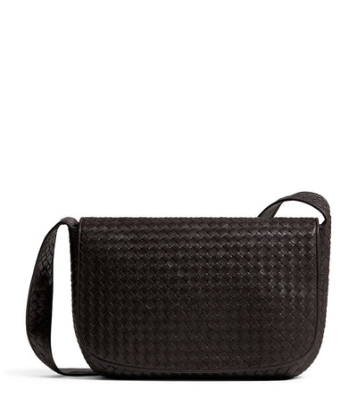 Harrods Bottega Veneta Large Lambskin Veneto Messenger Bag- Buy online at McGrocer