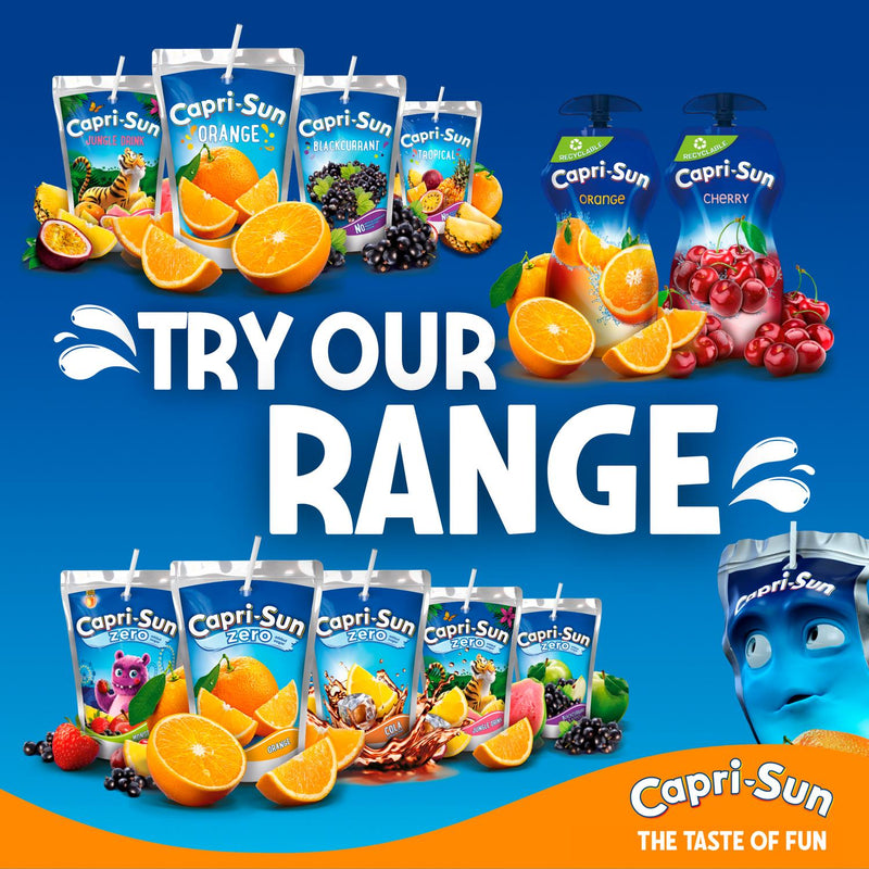 Capri-Sun Double Strength Jungle Squash 1 Litre bottle - British product