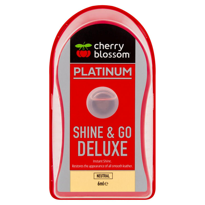 Cherry Blossom platinum shine neutral shoe polish 6ml - British product