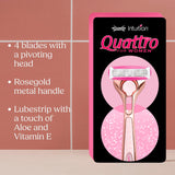 Sainsburys Women's Rose Gold Razor Handle with 5 Blades and Conditioning Strip- Buy online at McGrocer