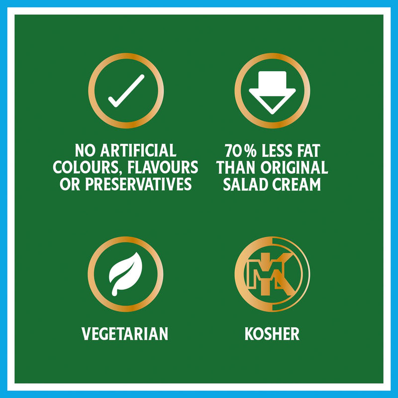 Heinz Extra Light Salad Cream 435g in Plastic Bottle, UK version