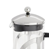 Habitat Chrome 12 Cup Glass Cafetiere with Black Handle, UK version
