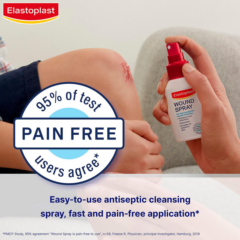 Elastoplast Wound Spray 100ml antiseptic liquid cleanser - British product