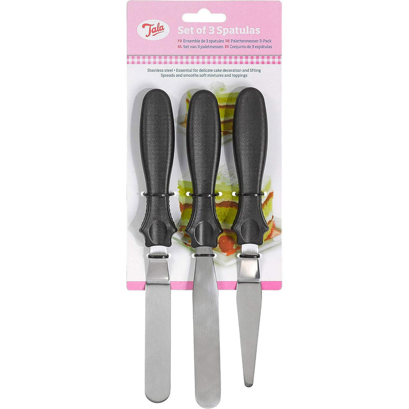 Tala Stainless Steel Set 3 Spatulas